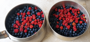 Berries stored to make wine